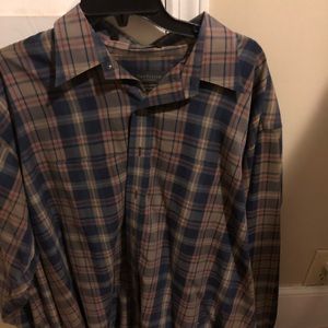 Button up plaid long sleeve